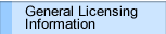 General Licensing Information