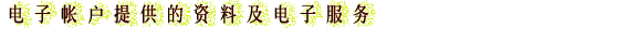 电子帐户提供的资料及电子服务